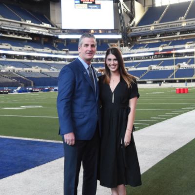 Lia Reich with her father Frank Reich